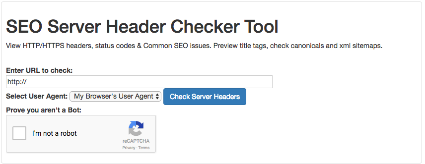 Server Header Tool
